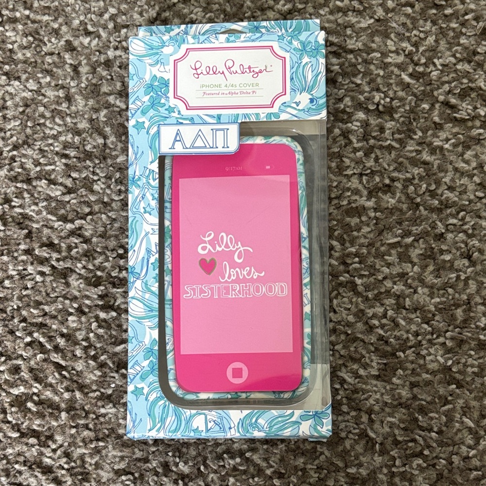 Vintage ADPi Lilly Pulitzer Pink iPhone 4/4S Cover